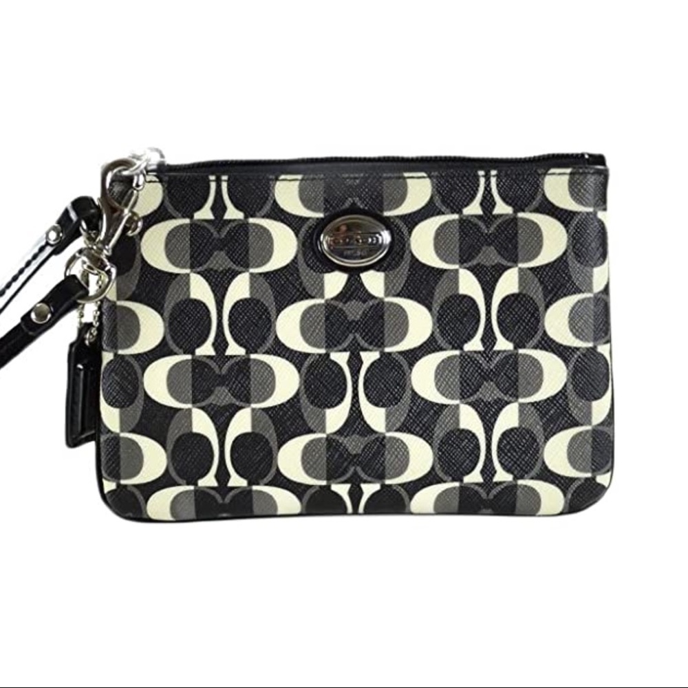 Coach | Wristlet | Black & White |